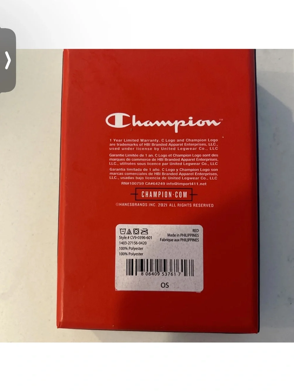 NWT Men’s  Champion Wallet Card Holder with Signature Logo